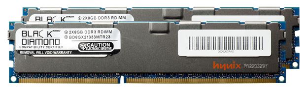 Picture of 16GB Kit (2x8GB) DDR3 1333 (PC3-10600) ECC Registered Memory 240-pin (2Rx4)