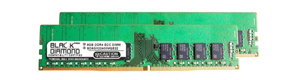 Picture of 16GB Kit (2x8GB) DDR4 2400 ECC Memory 288-pin (2Rx8)