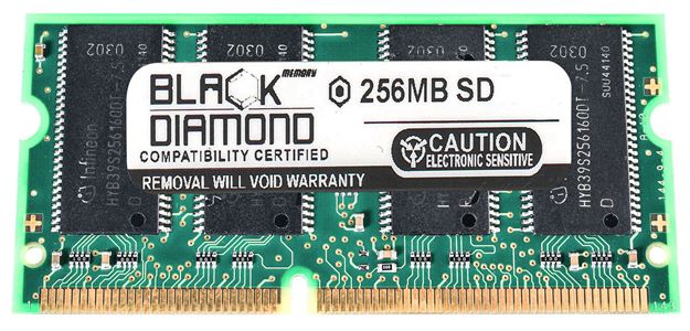 Picture of 256MB SDRAM PC133 SODIMM Memory 144-pin (1Rx16)