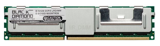 Picture of 32GB DDR3 1600 (PC3-12800) ECC Registered Memory 240-pin (4Rx4)