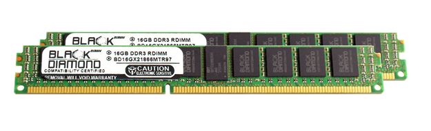 Picture of 32GB Kit (2x16GB) DDR3 1866 (PC3-14900) ECC Registered VLP Memory 240-pin (2Rx4)