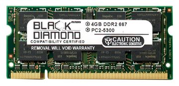 Picture of 4GB DDR2 667 (PC2-5300) SODIMM Memory 200-pin (2Rx8)