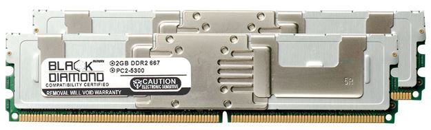 Picture of 4GB Kit (2x2GB) DDR2 667 (PC2-5300) Fully Buffered Memory 240-pin (2Rx4)