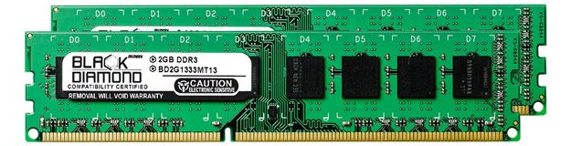 Picture of 4GB Kit (2x2GB) DDR3 1333 (PC3-10600) Memory 240-pin (2Rx8)