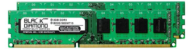Picture of 4GB Kit (2x2GB) DDR3 1600 (PC3-12800) Memory 240-pin (2Rx8)