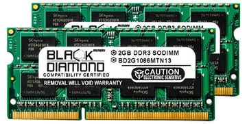 Picture of 4GB Kit(2x2GB) DDR3 1066 (PC3-8500) SODIMM Memory 204-pin (2Rx8)