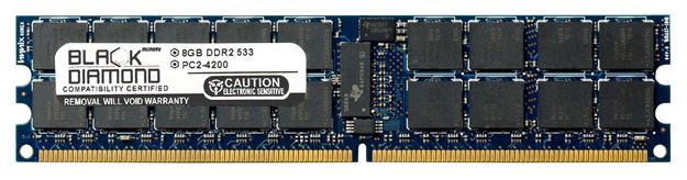 Picture of 8GB (2Rx4) DDR2 533 (PC2-4200) ECC Registered Memory 240-pin