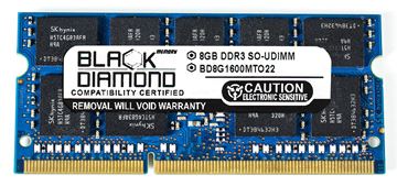 Picture of 8GB (2Rx8) DDR3 1600 (PC3-12800) ECC SODIMM Memory 204-pin