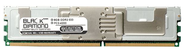 Picture of 8GB DDR2 533 (PC2-4200) Fully Buffered Memory 240-pin (2Rx4)