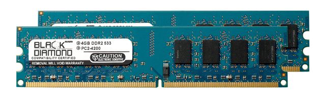 Picture of 8GB Kit (2x4GB) DDR2 533 (PC2-4200) Memory 240-pin (2Rx8)