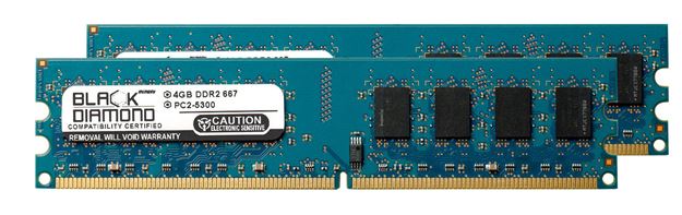Picture of 8GB Kit (2x4GB) DDR2 667 (PC2-5300) Memory 240-pin (2Rx8)