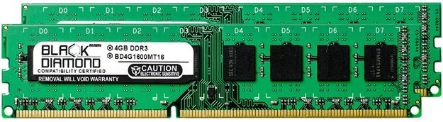 Picture of 8GB Kit (2x4GB) DDR3 1600 (PC3-12800) Memory 240-pin (2Rx8)