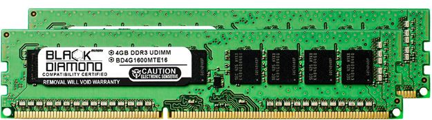Picture of 8GB Kit(2x4GB) DDR3 1600 (PC3-12800) ECC Memory 240-pin (2Rx8)