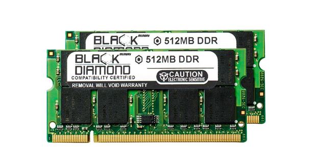 Picture of 1GB Kit(2X512MB) DDR 333 (PC-2700) SODIMM Memory 200-pin (2Rx8)