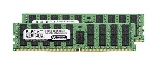Picture of 64GB Kit (2x32GB) DDR4 2400 ECC Registered Memory 288-pin (2Rx4)