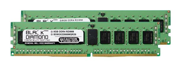 Picture of 16GB Kit (2x8GB) DDR4 2666  ECC Registered Memory 288-pin (1Rx4)