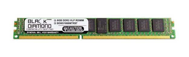Picture of 8GB (2Rx4) DDR3 1866 (PC3-14900) ECC Registered VLP Memory 240-pin