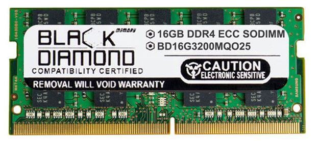 Picture of 16GB DDR4 3200 ECC SODIMM Memory 260-pin (2Rx8)