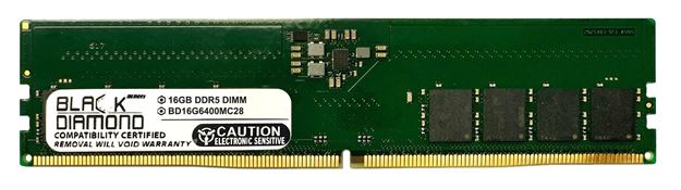 Picture of 16GB (2Rx8) DDR5 6400 Memory 288-pin