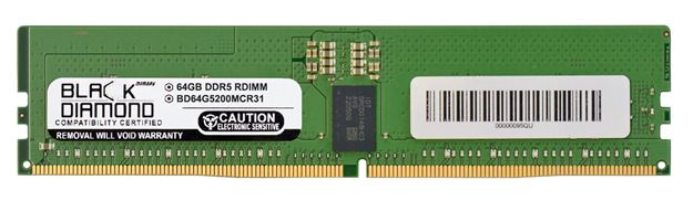 Picture of 64GB (2Rx8) DDR5 5200 ECC REG Memory 288-pin