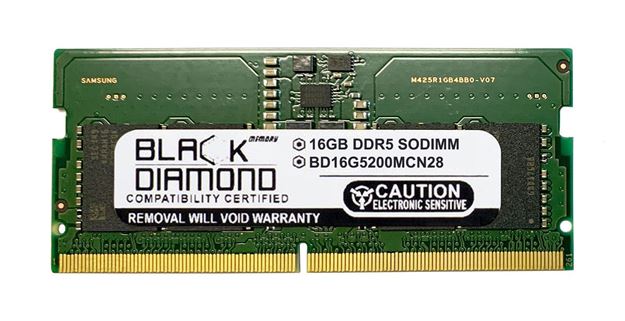 Picture of 16GB (2Rx8) DDR5 5200 SODIMM Memory 262-pin