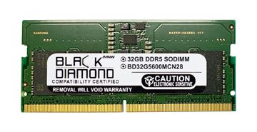 Picture of 32GB (2Rx8) DDR5 5600 SODIMM Memory 262-pin